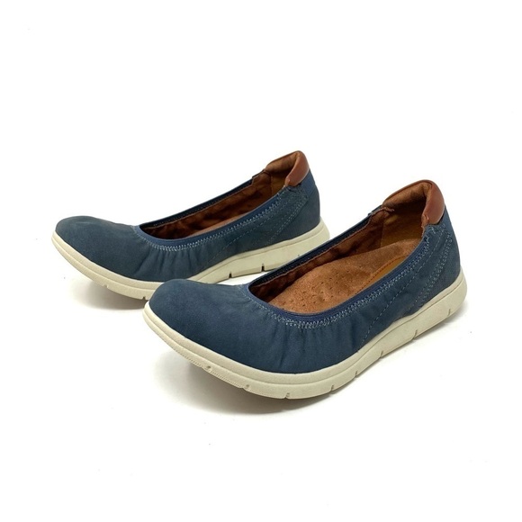 Cobb Hill LIDIA BALLET FLATS blue WIDE - Picture 2 of 7